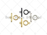 1 Set Gold and Silver Plated Toggle Clasp, Toggle Clasp, T-C