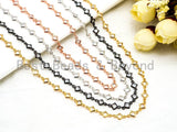 1 Foot/Yard-CZ Beaded Chain-4mm Diamond Shape CZ Beads-Gold Silver Rose Gold Gunmetal Plated Bezel Chain,Bezel Connector Beads,sku#E365