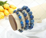 Blue Imperial Jasper Stretchy Bracelet, Sku#EF33