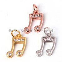 Pave Music Symbol charm