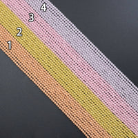 NEW!!! 2mm/3mm Round Faceted Luminous Crystal, Sku#U2046