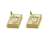 CZ Book Shape Charm, Sku#L661