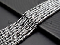 Quality Natural Silver Hematite beads,Rondelle Faceted Beads