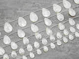 High Quality White Mother of Pearl, 15x20mm/18x25mm/25x35mm, Mop Shell, White Shell, Flat Teardrop Shape Beads, 15inch strand,SKU#T11