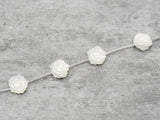 High Quality White Mother of Pearl, Mop Shell, White Shell, Rose Flower Beads, 8mm/10mm/12mm/15mm, Wholesale Gemstone Beads, sku#T25