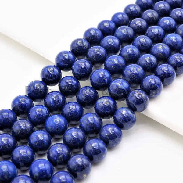 High Quality Natural Lapis Smooth Round Beads, 4mm/5mm/6mm/8mm/10mm beads, Lapis Gemstone Beads, 15.5inch strand, SKU#U348