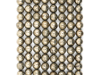Quality Natural Pyrite  smoothy roundbeads,12mm,SKU#W1