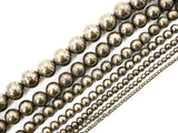 Quality Natural Pyrite  smoothy roundbeads,12mm,SKU#W1