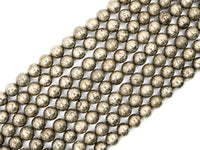 Quality Natural Pyrite  smoothy roundbeads,12mm,SKU#W1