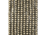 Quality Natural Faceted Pyrite Rondelle Beads,6x10mm/5x8mm/6x4mm/4x3mm/3x2mm, Pyrite Gemstone Beads, 15.5" Full Strand SKU#W4