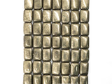 Quality Natural Pyrite Rectangular Beads, Rectangle Smooth Pyrite Gemstone Beads, 8x10mm/10x14mm/12x16mm, SKU#W16