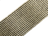 Quality Natural Pyrite CylinderTube Beads, 4x6mm/5x8mm/4x13mm/8x16mm Smooth Cylinder Pyrite Gemstone Beads, 15.5" Full Strand,  SKU#W20