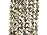 Quality Natural Pyrite Cube Beads, 6mm/10mm Natural Pyrite Dice Beads, 15.5inches Full strands, SKU#W23