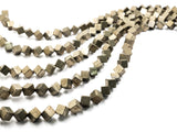 Quality Natural Pyrite Cube Beads, 6mm/10mm Natural Pyrite Dice Beads, 15.5inches Full strands, SKU#W23