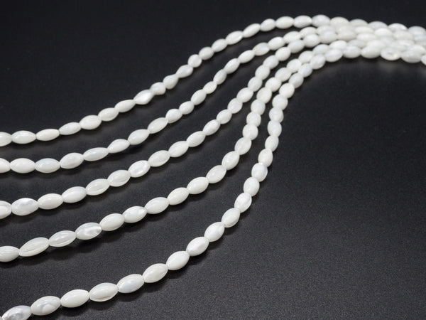 3x6/5x8/6x9/6x12/6x15/8x10/9x12mm  White Mother of Pearl, Drum/Barrel shaped Beads, White Shell Beads, 15.5inch Full Strand, sku#T36