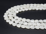 10mm/15mm/20mm HEART White Mother of Pearl, Mop Shell, White Shell, HEART Shaped Smooth Beads, 15inch Full strand, SKU#T14