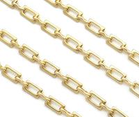 High Quality Rectangle Link Chain by Yard, sku#LS33