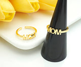 MOM Word Adjustable Ring, LD126