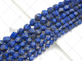 Golden Lapis Blue Imperial Jasper Round Diamond Cut Beads, 6mm/8mm/10mm Imperial Jasper, 15.5'' Full Strand, Sku#U1135