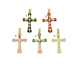 Enamel Cross Pendant, Sku#JL100