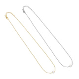 Dainty Freshwater pearl Gold Silver Necklace, Sku#EF461