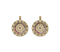 Enamel Twelve Constellations Round Charm, Sku#Y744