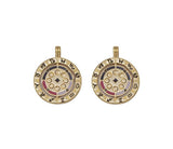 Enamel Twelve Constellations Round Charm, Sku#Y744