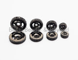 Micro Pave Black CZ On Black Wheel Spacer Beads, Cubic Zirconia Wheel Round Spacer Beads,Pave Beads,6/8/10/12mm, sku#C72