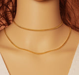 Thin Gold Cuban Chain by Yard, sku#LX158