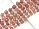 Strawberry Quartz Double Point Beads, Sku#U1306