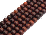 Natural Smooth Round Wood beads, 6mm/8mm/10mm/12mm Natural Brown Wood beads, Natural  Wood Grain Beads, 15.5inch strand,SKU#U470