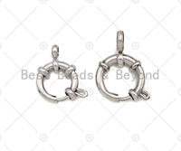 High Quality Stainless Steel Sailor's Clasp, Spring Connector Clasp, Stainless Steel Spring Gate, Connector Ring, 12mm/14mm, sku#C115