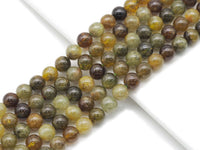 Genuine Quality Green Garnet Round Smooth Beads, Sku#U1387