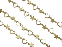 Star Heart Chain By Yard, sku#LS19