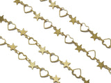 Star Heart Chain By Yard, sku#LS19