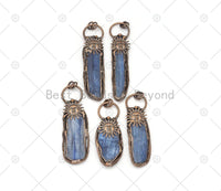 New!!! Blue Kyanite with Sunflower Pendant, Sku#YT11