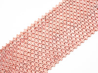 Rose Gold Natural Hematite Cross Beads, 8mm Natural Gemstone Beads, Bright Rose Gold Beads, Cross Beads,15.5" Full Strand, SKU#S46