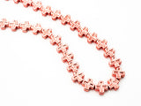 Rose Gold Natural Hematite Cross Beads, 8mm Natural Gemstone Beads, Bright Rose Gold Beads, Cross Beads,15.5" Full Strand, SKU#S46