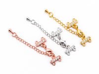 Double loops lobster Clasp for bracelet Necklace, 29x10mm, SKU#H101