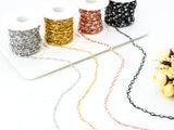 High Quality Teardrop Shape CZ Beaded Rosary Chain, sku#E348