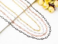 High Quality Teardrop Shape CZ Beaded Rosary Chain, sku#E348