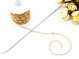 High Quality Teardrop Shape CZ Beaded Rosary Chain, sku#E348