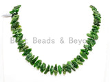 Quality Natural Diopside beads, 16-22mm, Irregular Shape Natural Green Gemstone Beads, 15-16inches strand, SKU#U168