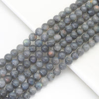 Genuine Labradorite Round Smooth Beads, 8mm/10mm/12mm, Sku#U
