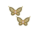 CZ Butterfly Charm, Sku#JL96