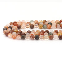 Genuine Red Rutilated Quartz Round Smooth Beads, Sku#U1731