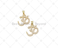 CZ Micro Pave 30 Number Shape Pendant, 18K Gold Filled Number Charm, Necklace Bracelet Charm,Sku#LK554