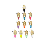 CZ Enamel Lipstick Pendant, Sku#F1470