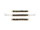 CZ Micro Pave Long Bar Connector Beads, 3x40mm Long bar Connector Link for Necklace Bracelet Earrings, sku#Z923