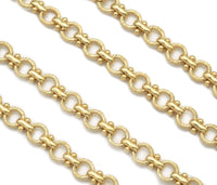 High Quality Textured Round Link chain with T Bar by Yard, s